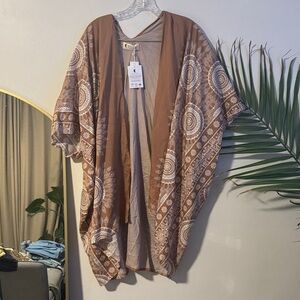 Brown and Cream Patterned yoga cover